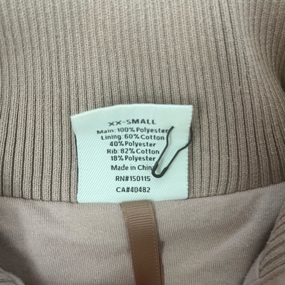 NEW VARLEY Stratton Jacket in Mushroom Tan Sz XXS OVERSIZED Sz 2 - Picture 8 of 11